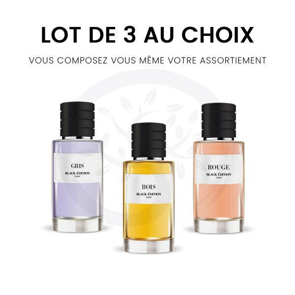 lot de 3 Parfums BLACK EDITION